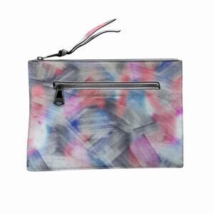 Aimee Kestenberg Melville Metallic Leather Zippered Clutch Bag